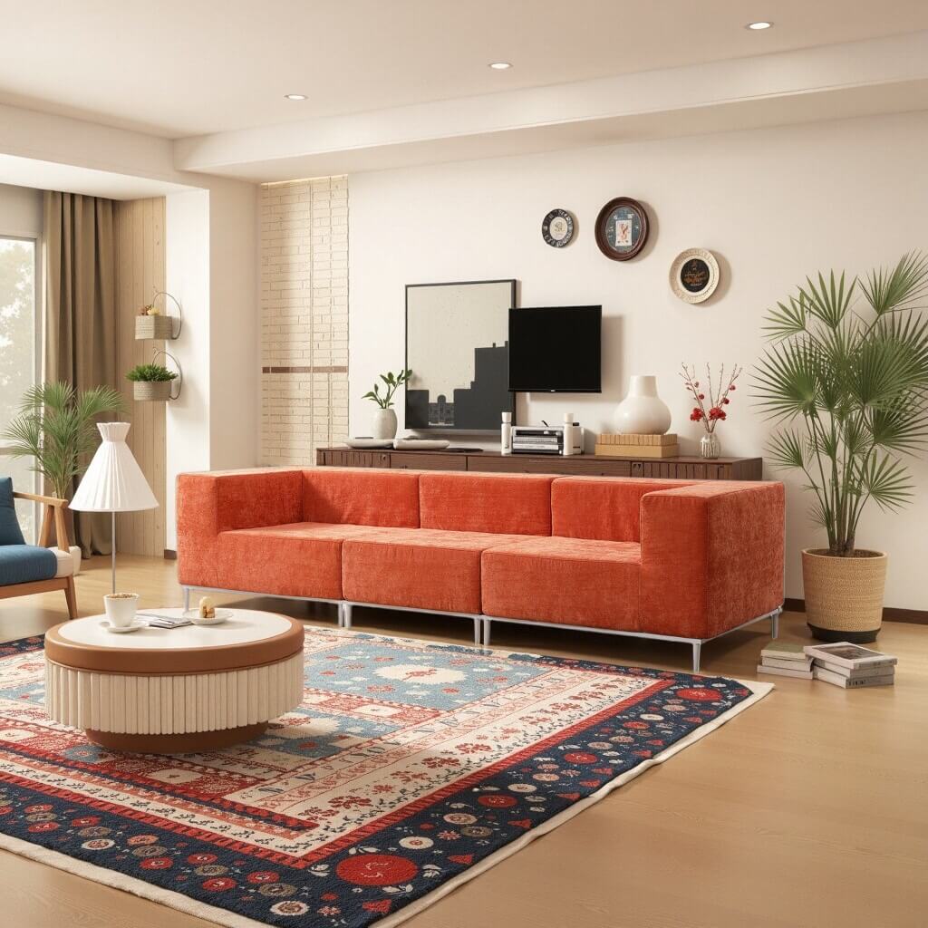 3 Seat Sectional Couch – Modern Living Room Sofa