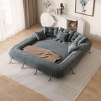 Foldable Sofa Bed – Memory Foam Convertible Floor Couch