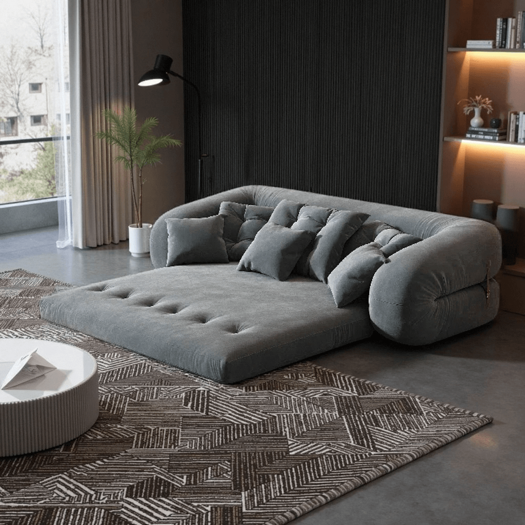 Foldable Sofa Bed – Memory Foam Convertible Floor Couch
