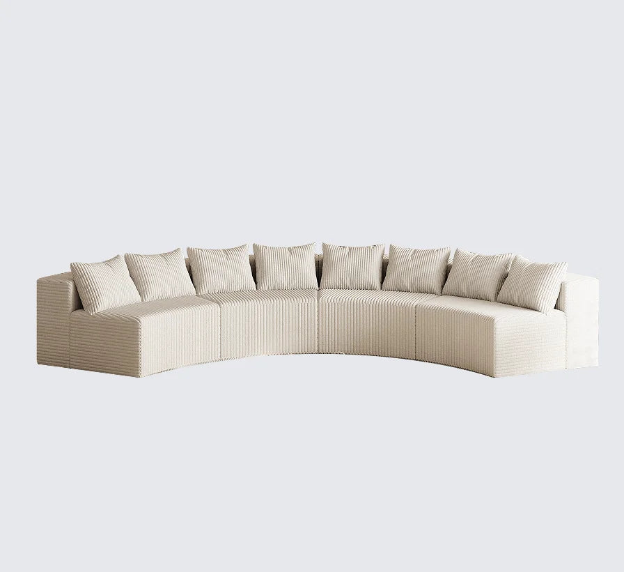 The Orvessa Curved Modular Sectional Sofa