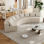 The Orvessa Curved Modular Sectional Sofa