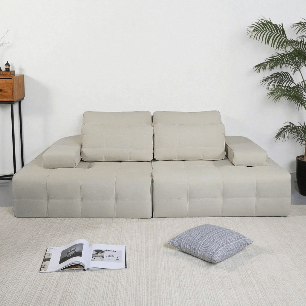 Modular Lounge Sofa – Convertible Compression Couch