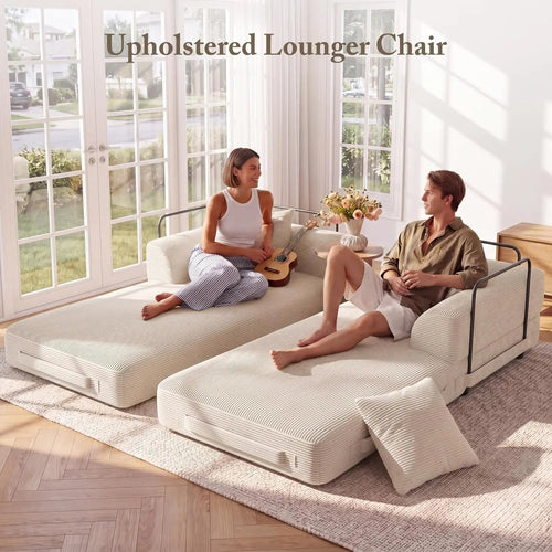 The Alviero Grey Sleeper Couch