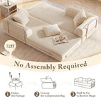 The Alviero Grey Sleeper Couch