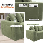 The Velaro Beige Convertible Sofa Bed