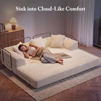 The Alviero Beige Sleeper Couch