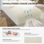 The Mavelle Ivory Boneless Sofa Bed
