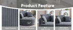 The Rovalto White Circle Lounge Couch