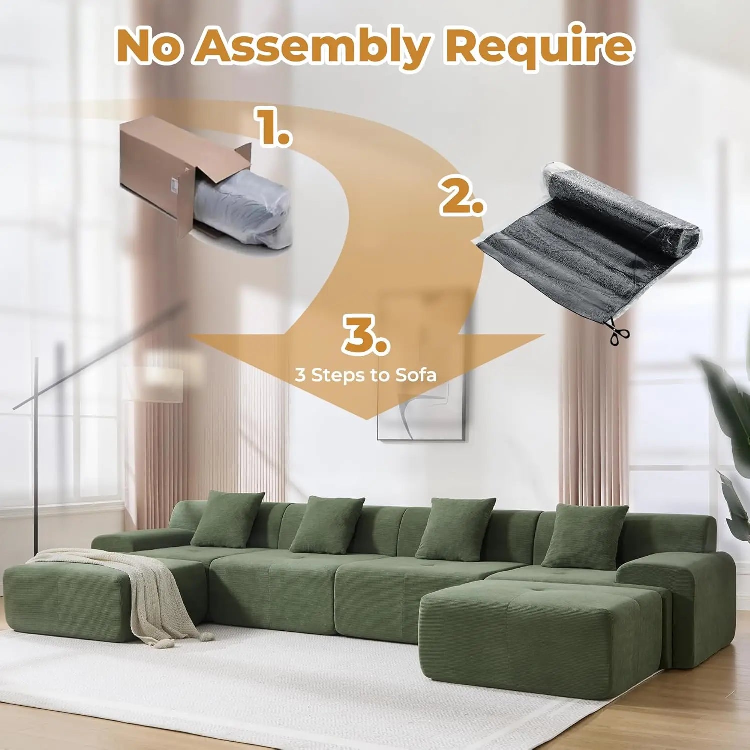 The Verdano Sage Modular Sectional Sofa
