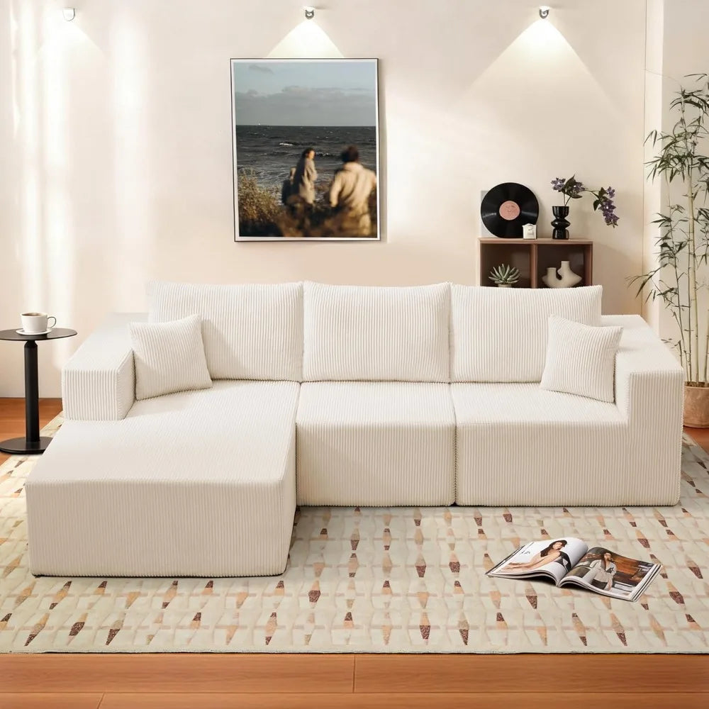 The Valmere L-Shaped Boneless Sectional Couch