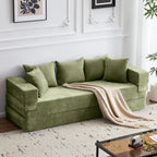 The Ashvane Green Convertible Sleeper Couch