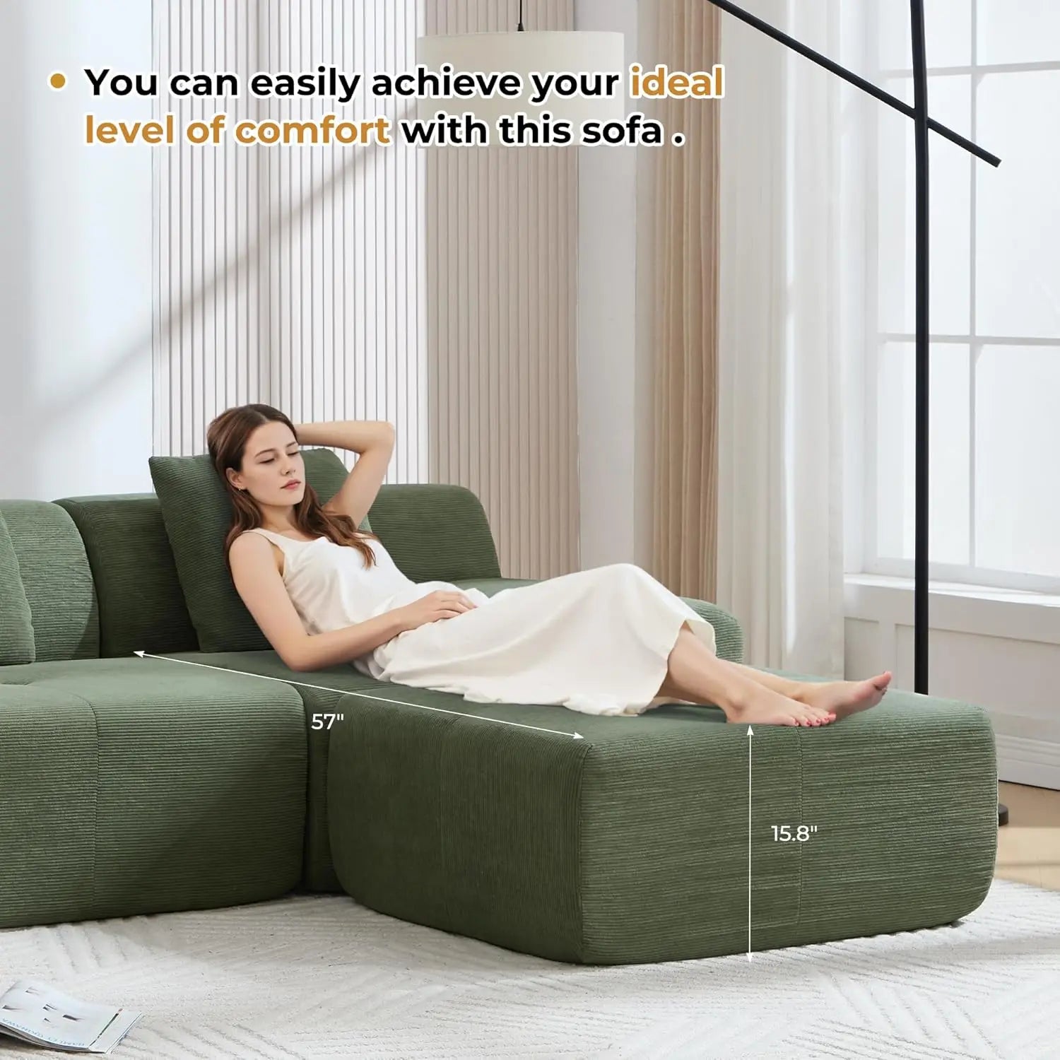 The Verdano Sage Modular Sectional Sofa