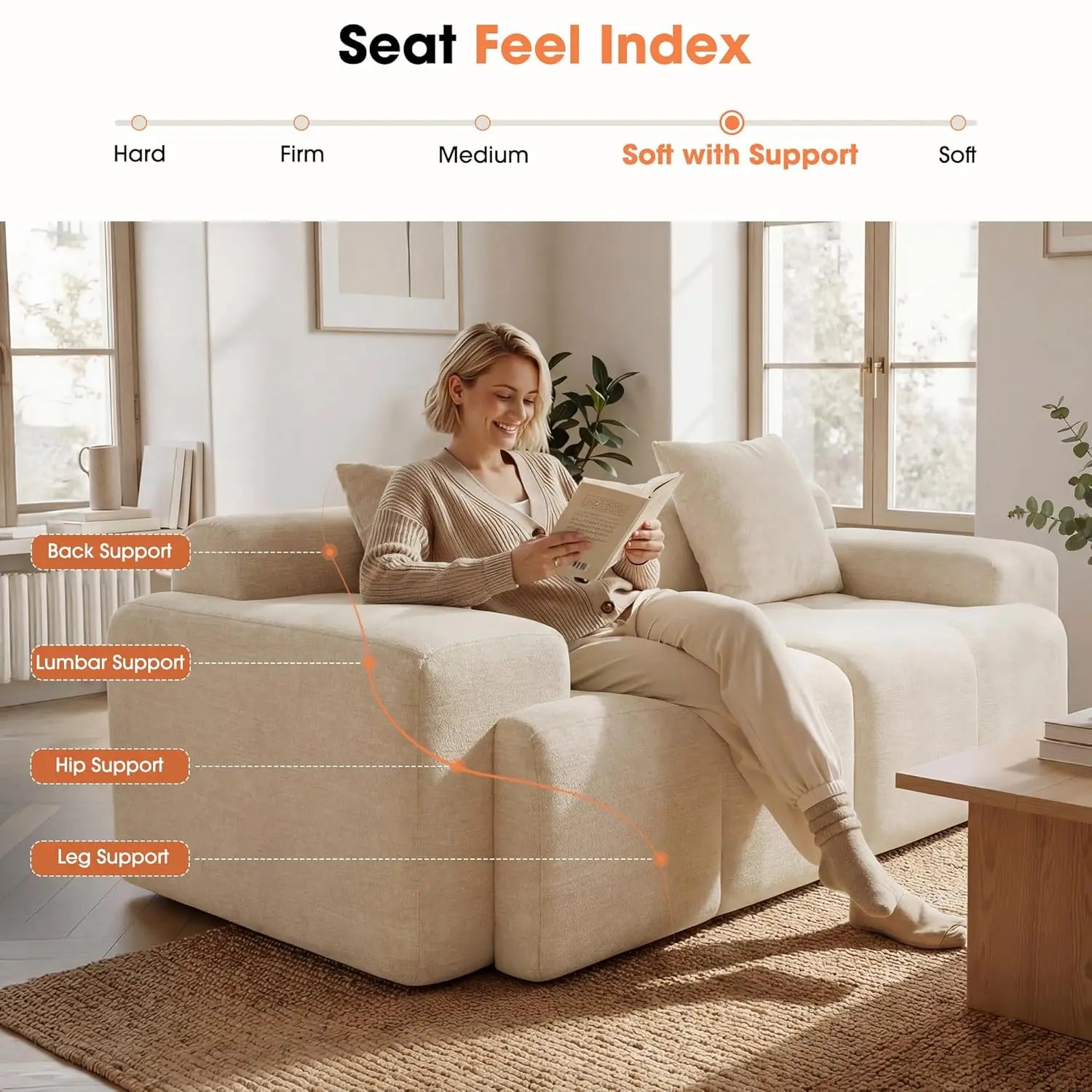 The Veylan Blue Loveseat Sofa