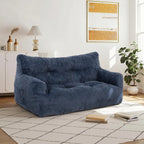 The Vortan Blue Deep Seat Boneless Sofa