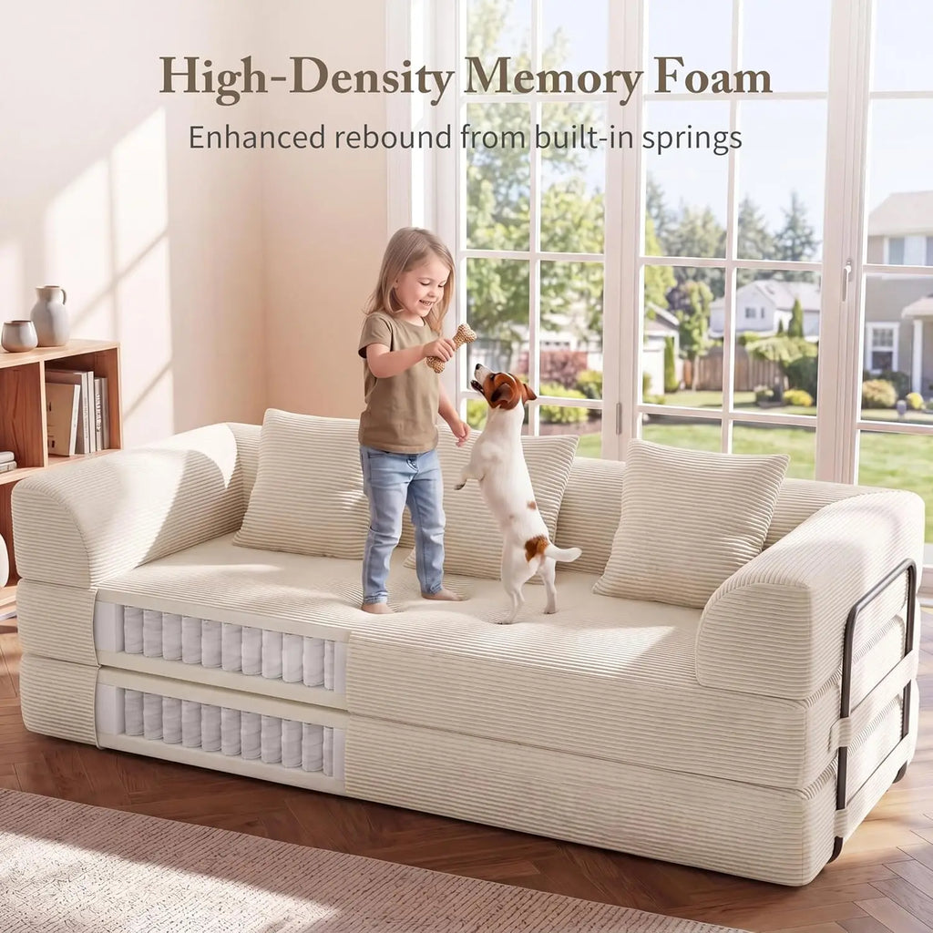 The Alviero Olive Sleeper Couch