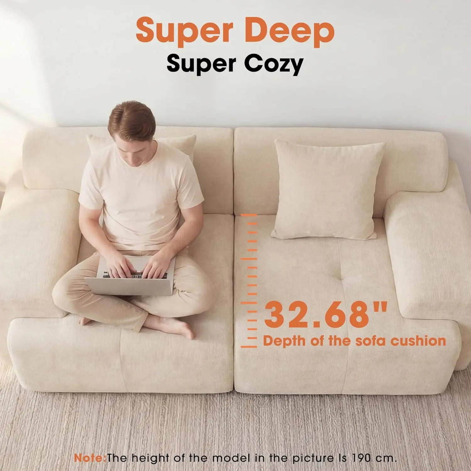 The Veylan Blue Loveseat Sofa