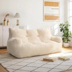 The Vortan White Deep Seat Boneless Sofa