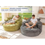The Caelix Grey Corduroy Cloud Couch