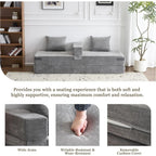 The Ashvane Green Convertible Sleeper Couch