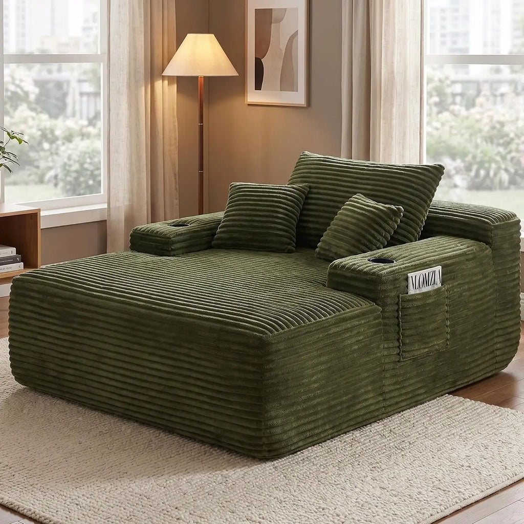 The Calvessa Olive Boneless Sofa Bed