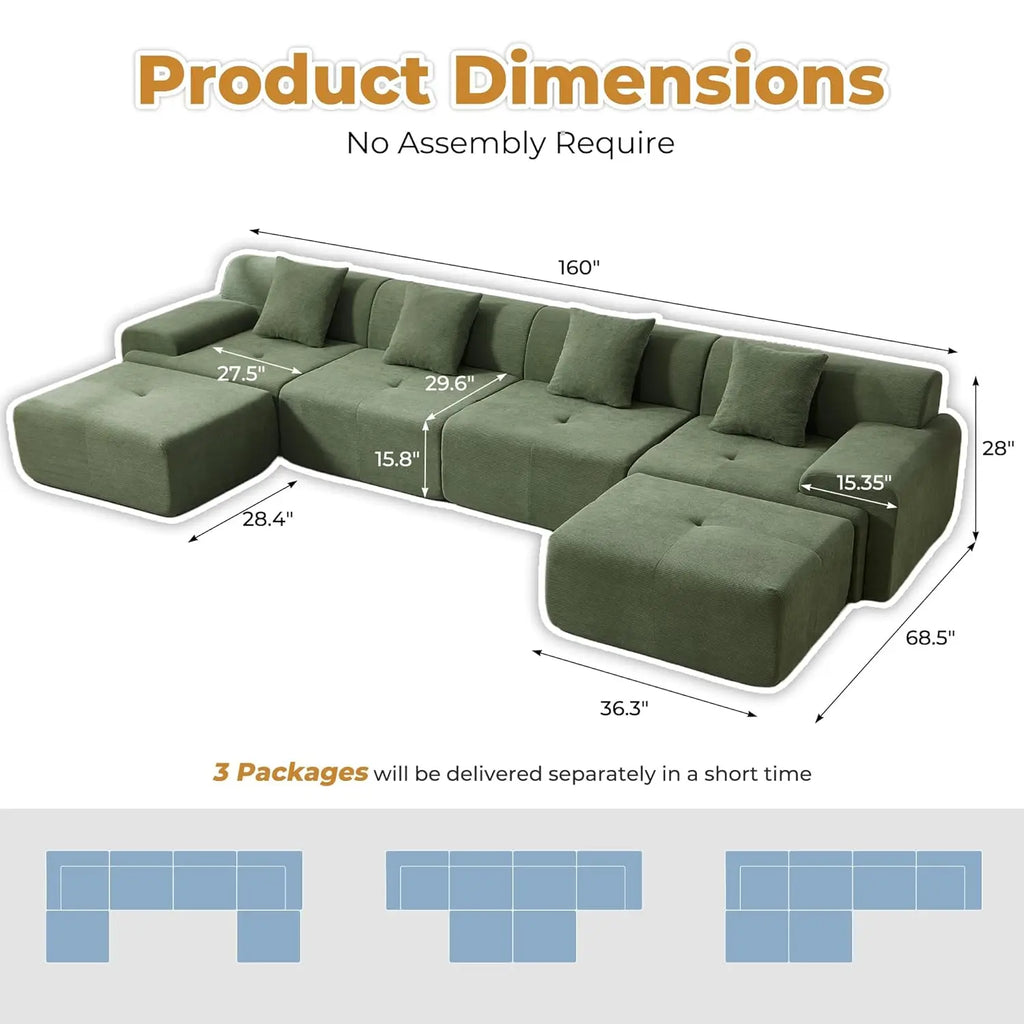 The Verdano Sage Modular Sectional Sofa