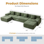 The Verdano Sage Modular Sectional Sofa