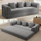 The Alviero Grey Sleeper Couch