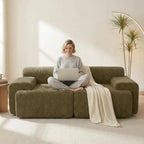 The Veylan Khaki Loveseat Sofa