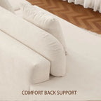 The Vionna Brown Curved Cloud Sofa