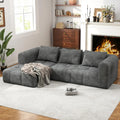 The Renova Grey Chaise Lounge Couch