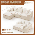 The Valmere L-Shaped Boneless Sectional Couch
