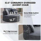 The Rovalto Grey Circle Lounge Couch