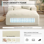 The Mavelle Ivory Boneless Sofa Bed