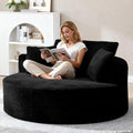The Rovalto Charcoal Circle Lounge Couch