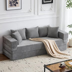 The Ashvane Grey Convertible Sleeper Couch