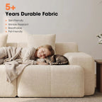 The Veylan Beige Loveseat Sofa