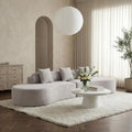 The Vionna Grey Curved Cloud Sofa