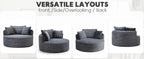 The Rovalto Blue Circle Lounge Couch