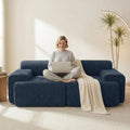 The Veylan Blue Loveseat Sofa