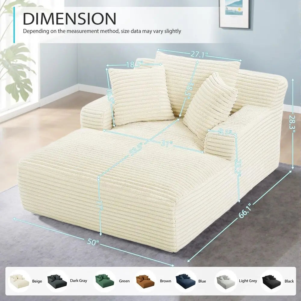The Mavelle Ivory Boneless Sofa Bed