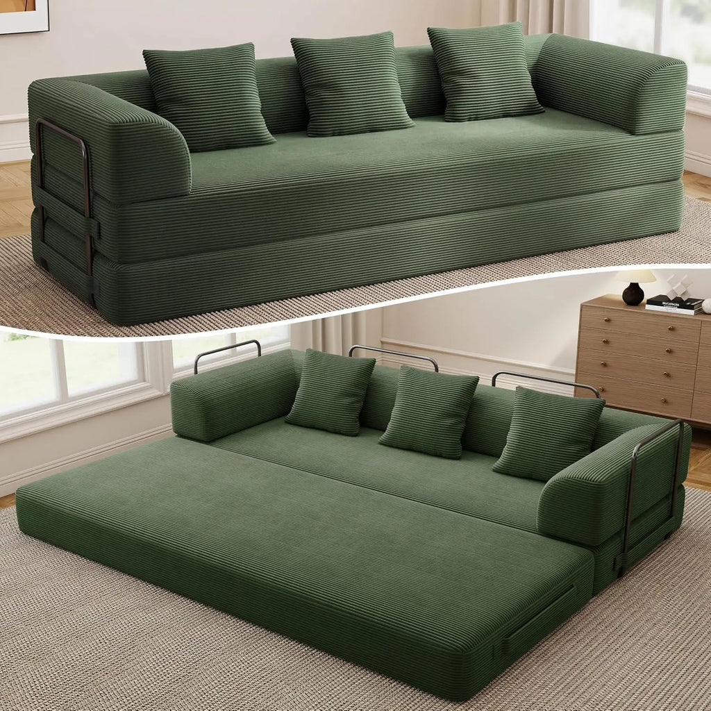 The Alviero Olive Sleeper Couch