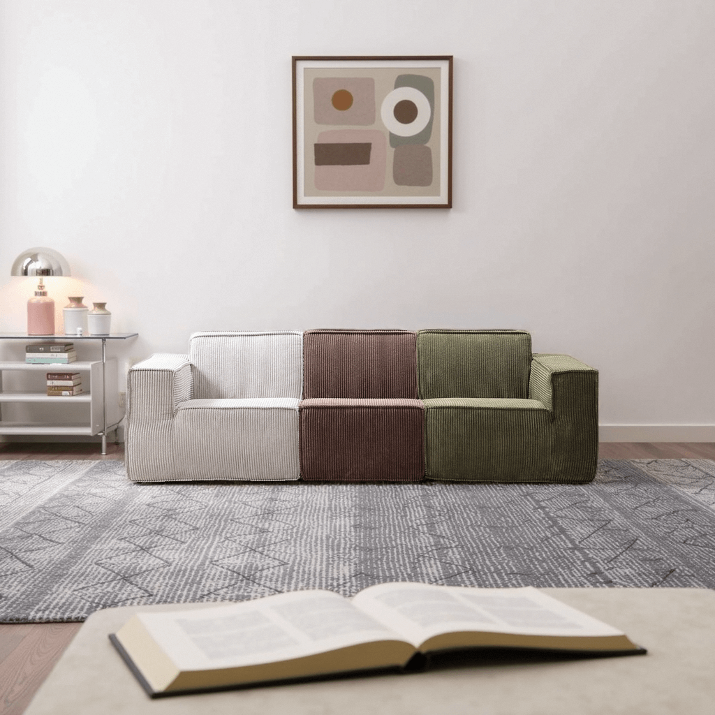 Modern Modular Sofa – 3-Seater Deep Seat Cloud Couch