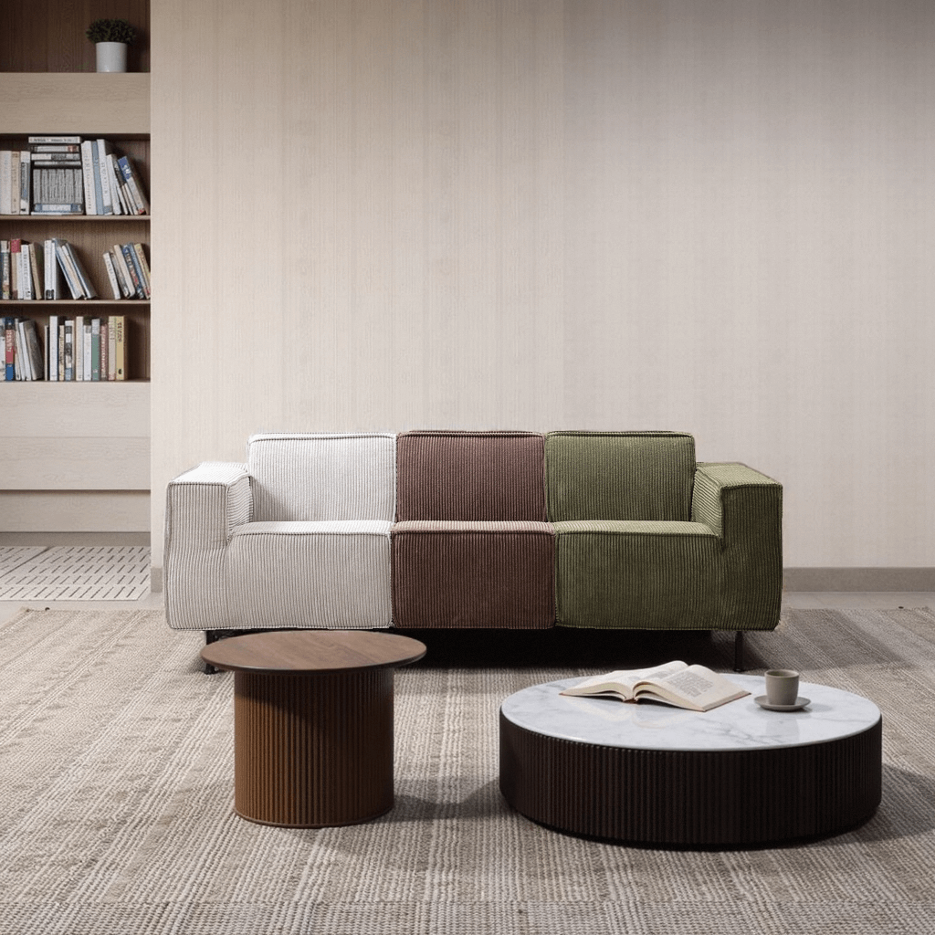 Modern Modular Sofa – 3-Seater Deep Seat Cloud Couch