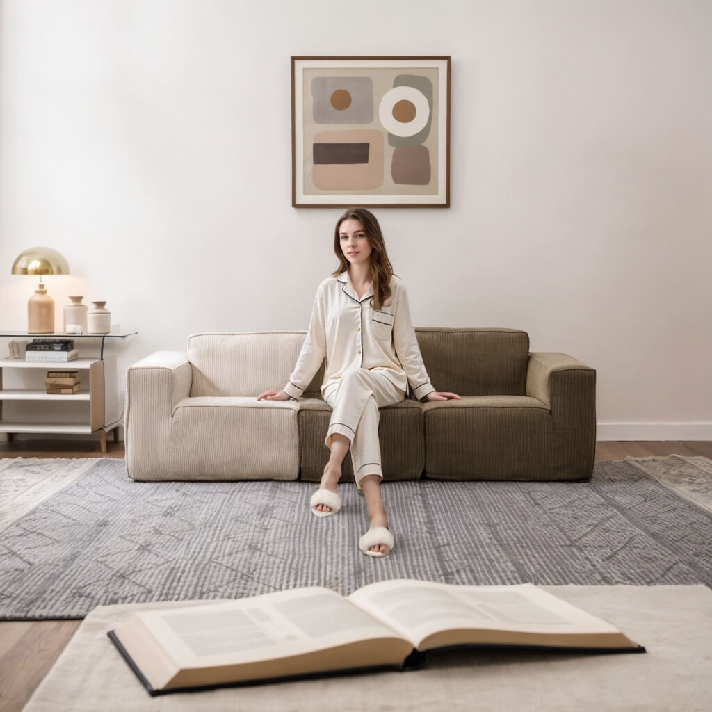 boneless sectional couch