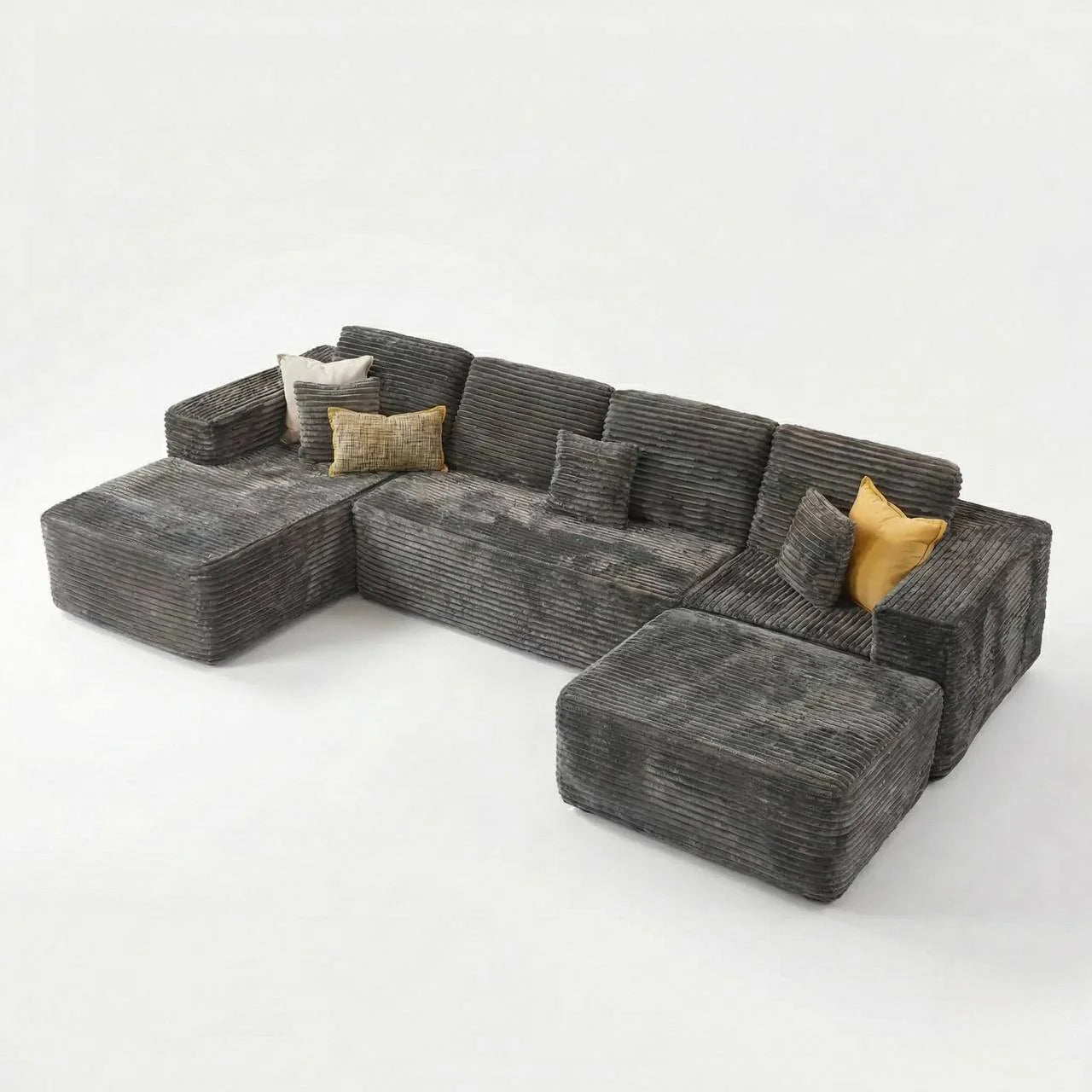 The Summit U-Shaped Sectional Boneless Couch