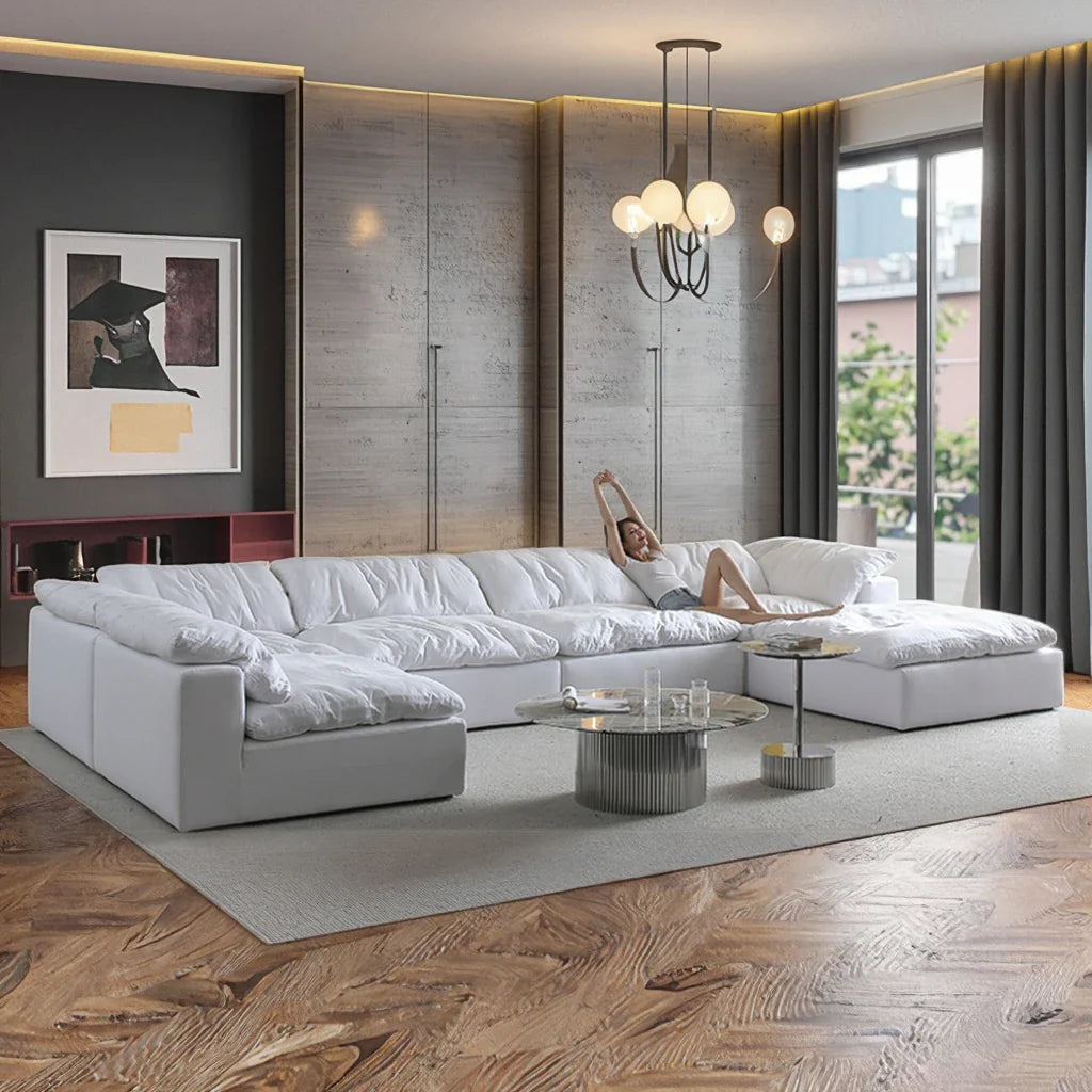 The Novelle U-Shaped Boneless Compression Cloud Couch